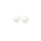 14k Yellow Gold Freshwater Cultured White Pearl Stud Earrings (6.0 mm)