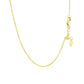 14k Yellow Gold Adjustable Cable Chain 0.9mm
