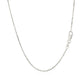 14k White Gold Diamond Cut Cable Link Chain 1.1mm