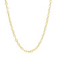 2.5mm 14k Yellow Gold Pendant Chain with Textured Links