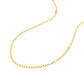 2.5mm 14k Yellow Gold Pendant Chain with Textured Links