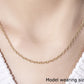 2.5mm 14k Yellow Gold Pendant Chain with Textured Links