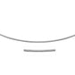14k White Gold Necklace in a Round Omega Chain Style