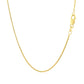 10k पीला सोना क्लासिक बॉक्स चेन 0.8मिमी