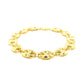 11.0mm 14k Yellow Gold Puffed Mariner Link Bracelet