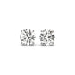 4 cttw Certified IGI Lab Grown Round Diamond Stud Earrings 14k White Gold (G/VS2)