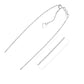 Sterling Silver 1.5mm Adjustable Rope Chain