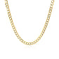 3.2 mm 14k Two Tone Gold Pave Curb Chain