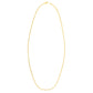 Double Extendable Cable Chain in 14k Yellow Gold (1.40 mm)