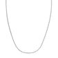 Double Extendable Cable Chain in 14k White Gold (1.40 mm)