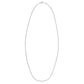 Double Extendable Cable Chain in 14k White Gold (1.40 mm)