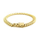 7.5mm 14k Yellow Gold Semi Solid Miami Cuban Bracelet