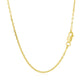 18k Yellow Gold Diamond Cut Cable Link Chain (1.40 mm)