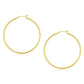 10k Yellow Gold Polished Hoop Earrings (45 mm)