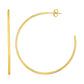 14k Yellow Gold Polished Hoop Earrings