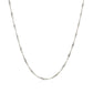 14k सफ़ेद सोना सिंगापुर चेन 1.5mm