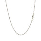 14k सफ़ेद सोना सिंगापुर चेन 1.5mm