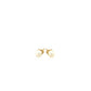 14k Yellow Gold Freshwater Cultured White Pearl Stud Earrings (4.0 mm)