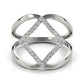 14k White Gold Interlaced Design Diamond Ring (1/5 cttw)