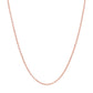 14k Rose Gold Round Cable Link Chain (1.25 mm)