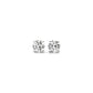 1 cttw Certified IGI Lab Grown Round Diamond Stud Earrings 14k White Gold (G/VS2)