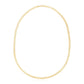 14k Yellow Gold High Polish The Textured Fancy Chain Necklace (4mm)
