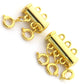 Sterling and 14K Gold Necklace Layering Clasp (4 Piece Set)