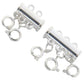 Sterling and 14K Gold Necklace Layering Clasp (4 Piece Set)