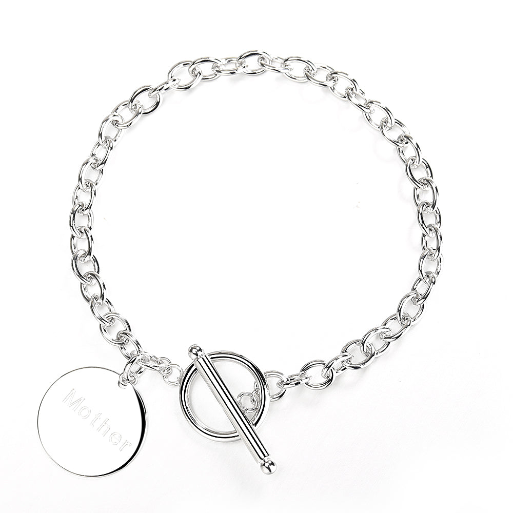 Inspirational Bangle or Bracelets in 14K Gold Plated (Mom, Mother, Mama - Great Gift)