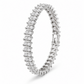 18K Gold Tennis Bracelet with Simulated Diamonds