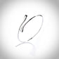 14K Gold Water Drop Bangle Bracelet