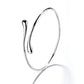 14K Gold Water Drop Bangle Bracelet