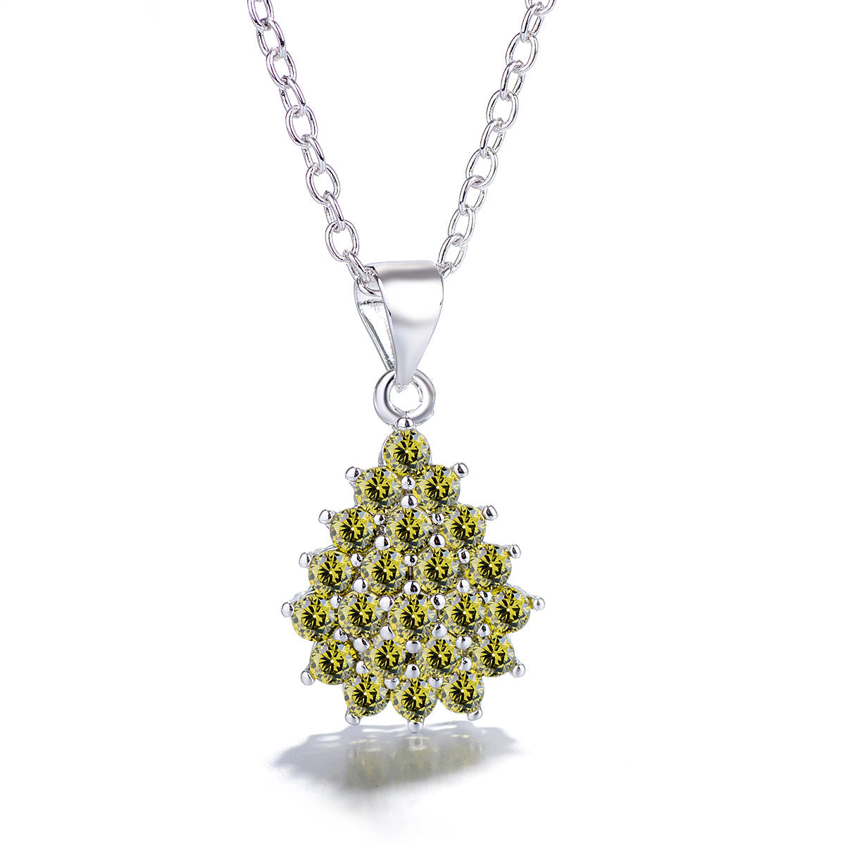 Sterling Silver & Cubic Zirconia Pendant Necklace