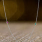 Sterling Silver Simulated Diamond Diamond by the Yard Necklace