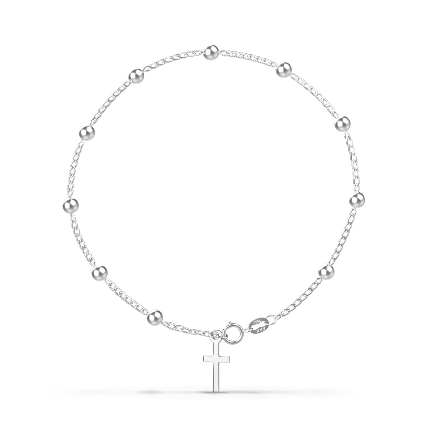 Made in Italy Sterling Silver Rosary Bracelet
