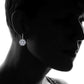 Amy and Annette Crystal Flower Lever-back Earring in 18K Gold