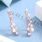 18K White Gold Heart Crystal Climber