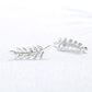 Sterling Silver High Polish Leaf Crawlers