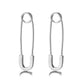 14K Gold over Sterling Silver Safety Pin Earrings