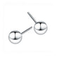 Amy and Annette 14K Gold Ball Stud Earrings