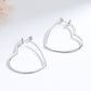 Sterling Silver Heart Milligraine Drop Earrings