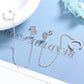 14K Rose Gold Over Sterling Silver Ear Cuff to Water Drop Stud Earrings