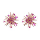 StarBurst Simulated Diamond Stud Earring in 18K Gold or Rose Gold