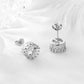 Amy and Annette 14K Gold Crown Earrings with crystals