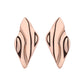 14K Gold And Sterling Silver Hammered Earrings