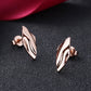 14K Gold And Sterling Silver Hammered Earrings