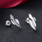 14K Gold And Sterling Silver Hammered Earrings