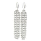 Mesh Crystal Drop and Dangle Earrings in 14K White Gold
