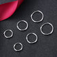 Amy and Annette 14K Gold over Sterling Silver Hoop Earrings Set of 3 Sizes