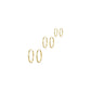 Amy and Annette 14K Gold over Sterling Silver Hoop Earrings Set of 3 Sizes